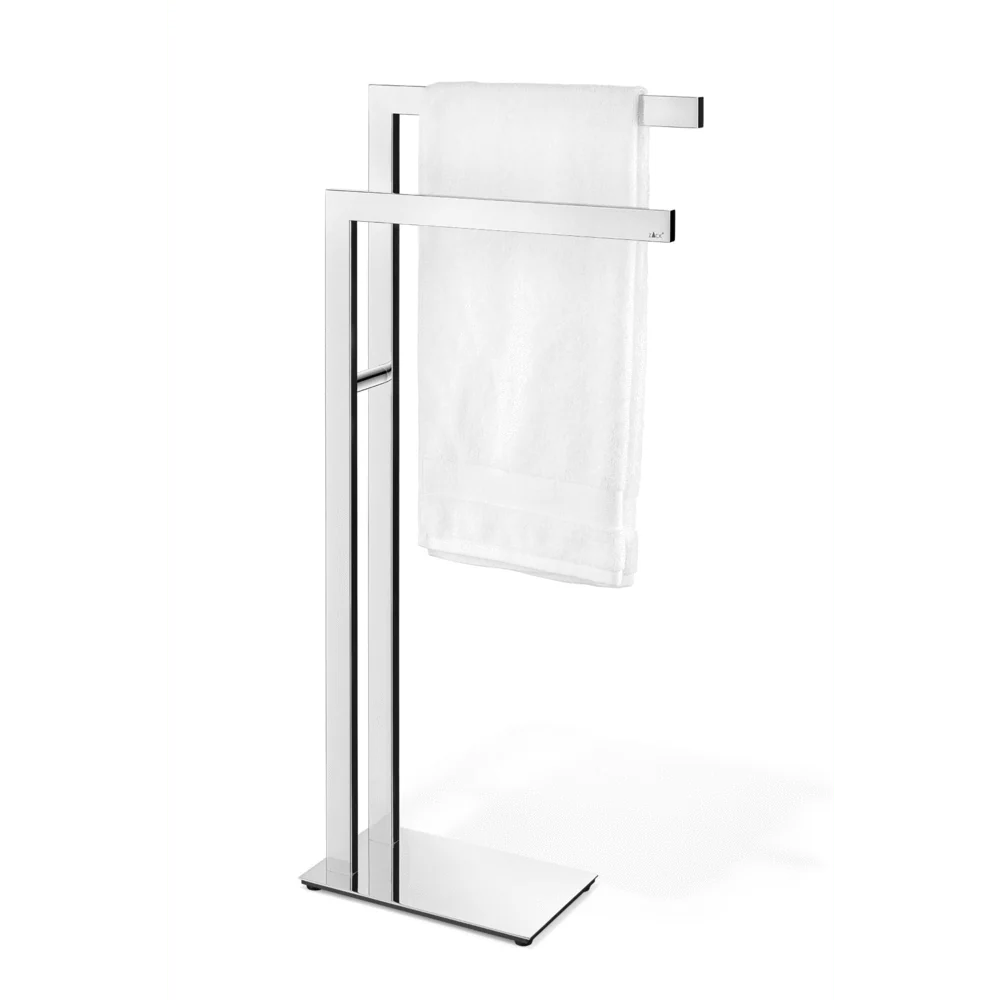 Linea Polished Stainless Steel Towel Stand 120cm - Premium Bathroom Luxury - Image 2
