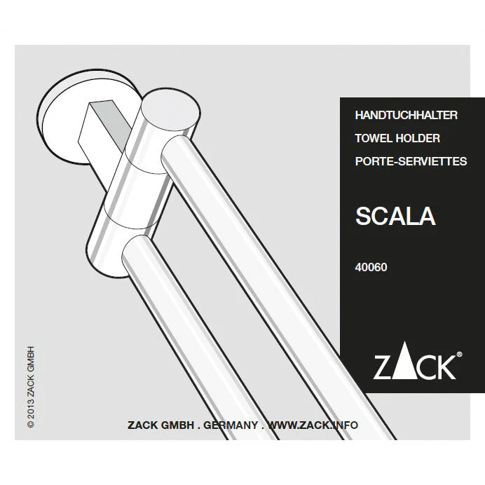 Scala Polished Stainless Steel 46.5cm Swivelling Towel Rail - Premium Rotating Luxury - Image 4
