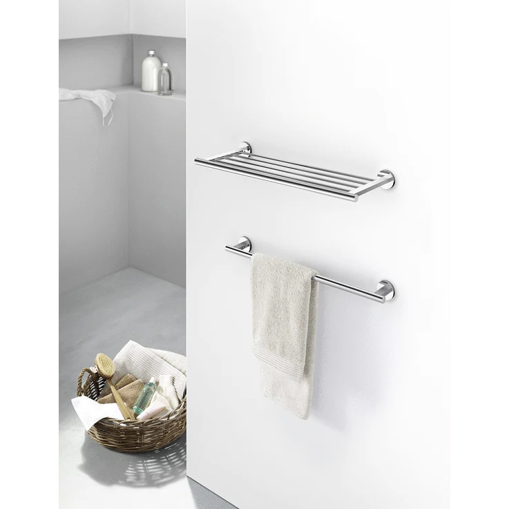 Scala Polished Stainless Steel 60cm Towel Rail - Premium Bathroom Luxury - Image 3