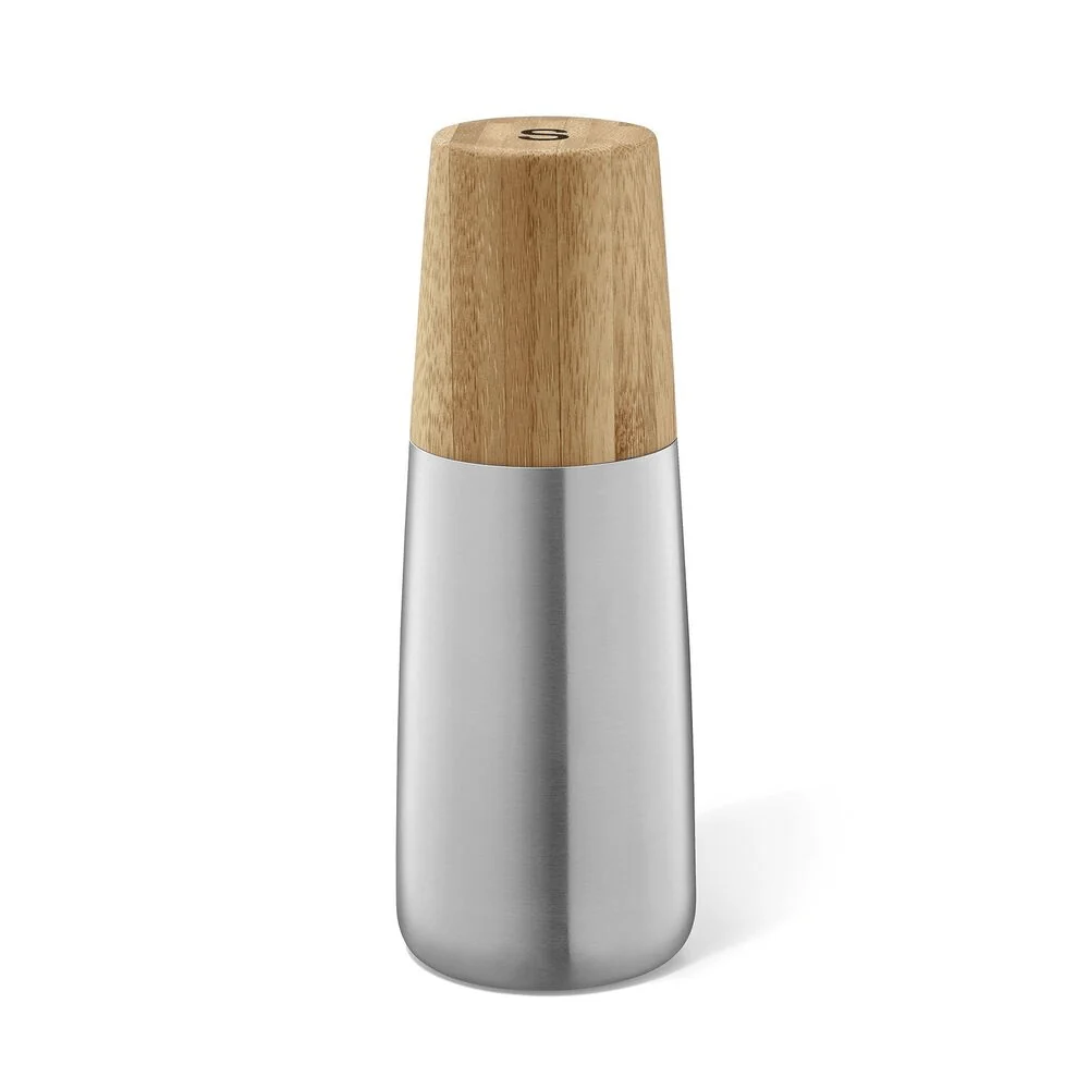 Bevo Premium Bamboo & Stainless Steel Salt Mill - Eco-Luxury Kitchen Essential