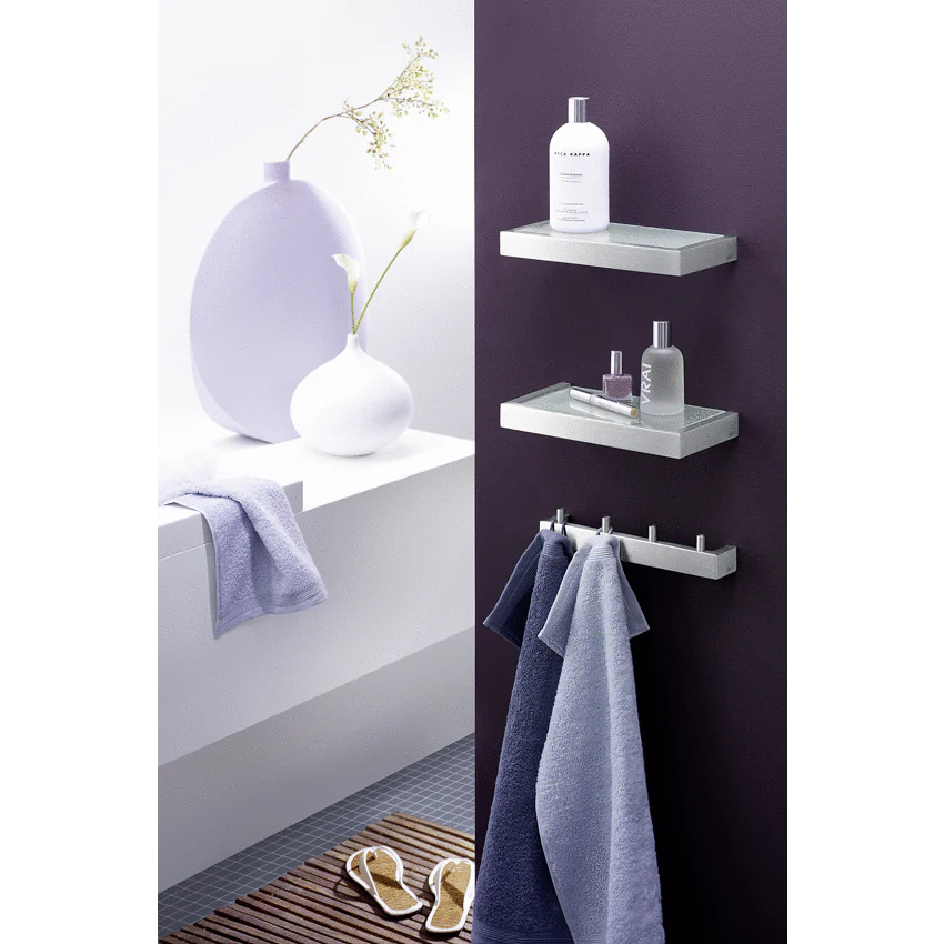 Linea Brushed Stainless Steel Bathroom Shelf 26.5cm - Image 5