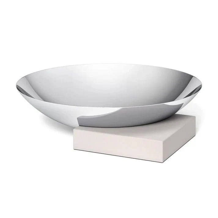 Montor Premium Polished Stainless Steel Bowl - Modern Decorative Centerpiece - Image 2