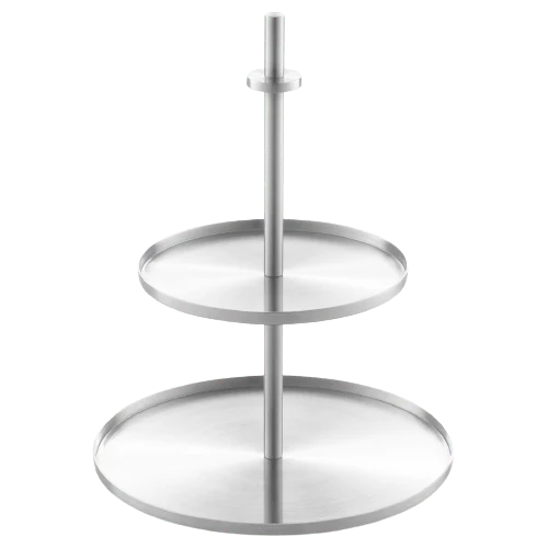 Pilio Premium Brushed Stainless Steel Cake & Cookie Stand - Image 2