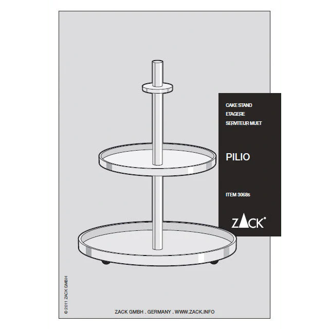 Pilio Premium Brushed Stainless Steel Cake & Cookie Stand - Image 3