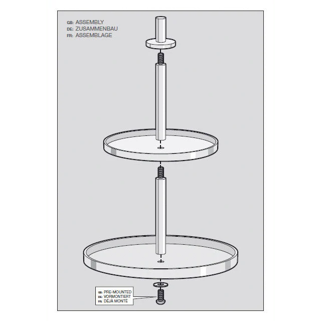 Pilio Premium Brushed Stainless Steel Cake & Cookie Stand - Image 4