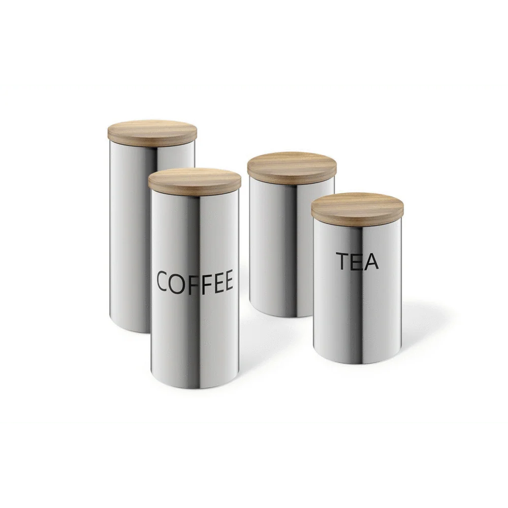Cera Premium Brushed Stainless Steel Coffee Canister - Airtight Freshness Guardian - Image 3
