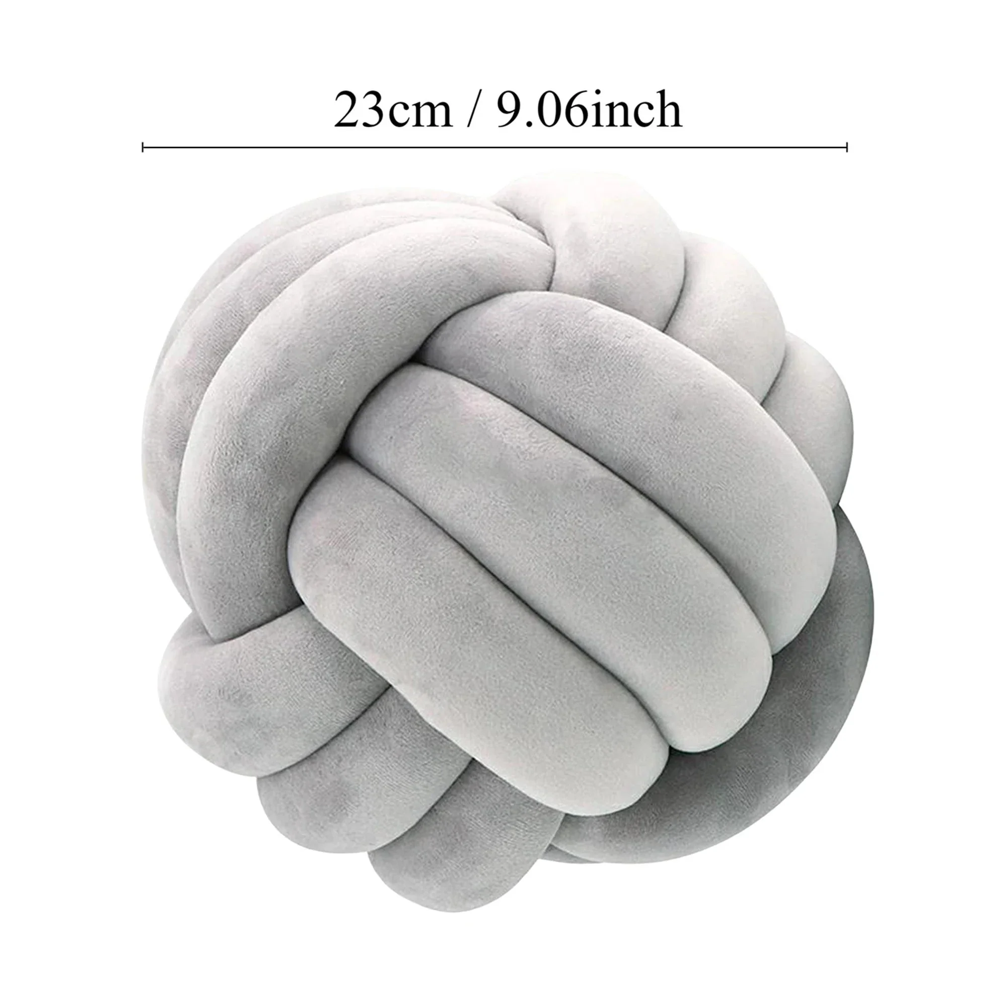 1pc Art Deco Striped Knot Pillow -Handmade, Soft Polyester.Cotton, Modern & Cozy Decorative Cushion for Homeand Sofa 9*9inch - Image 12