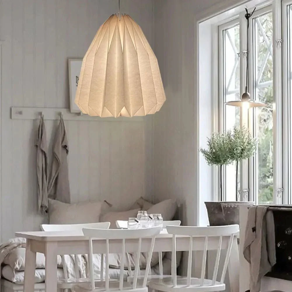 1PC Creative Origami Ceiling Lamp Shade Living Room Restaurant Cafe Hanging Lamp Cover Nordic Style Lampshade Bedroom Decoration - Image 10
