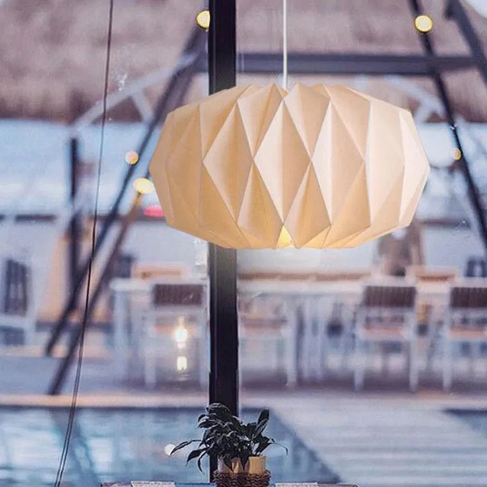 1PC Creative Origami Ceiling Lamp Shade Living Room Restaurant Cafe Hanging Lamp Cover Nordic Style Lampshade Bedroom Decoration - Image 14