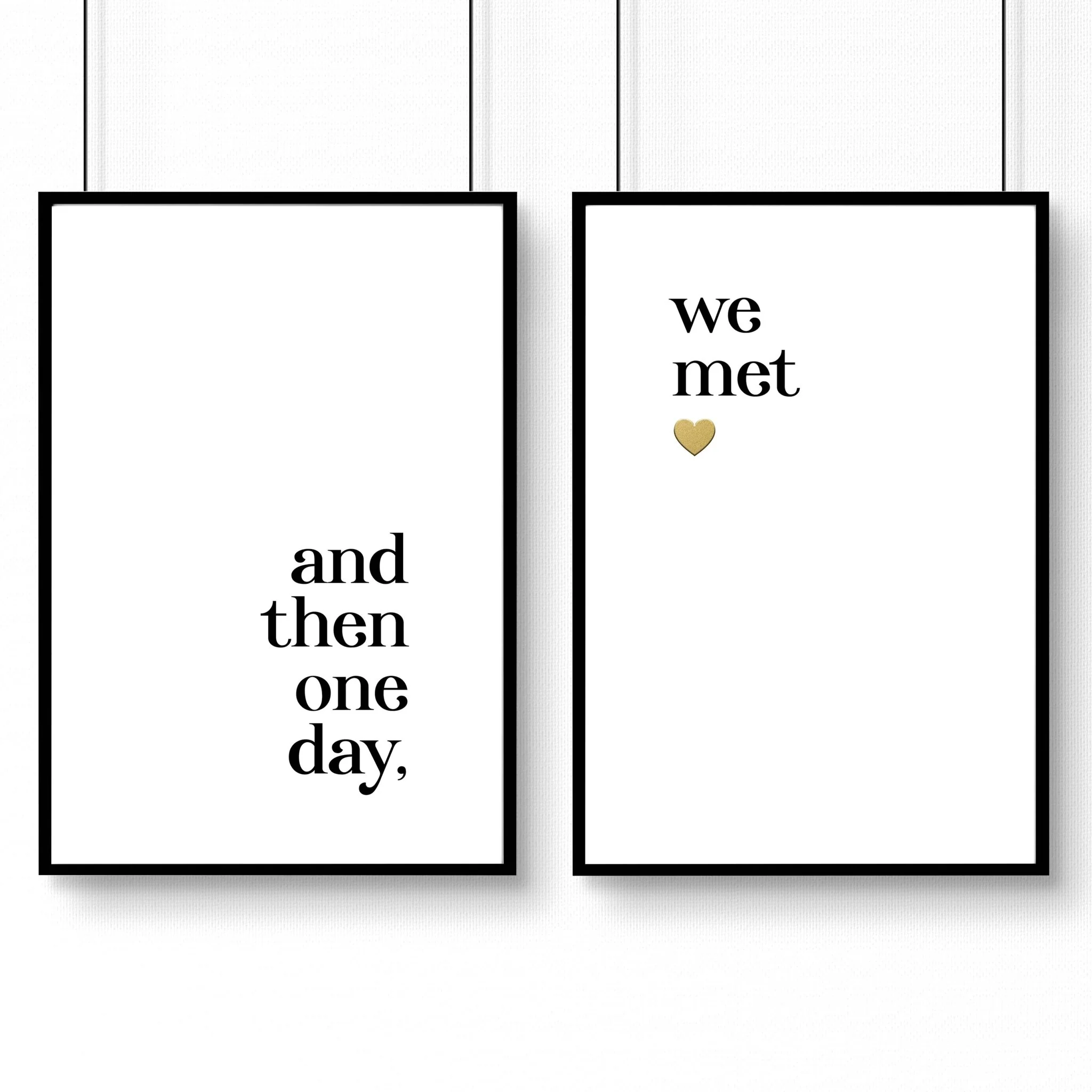 1st year anniversary gift | set of 2 wall art prints for Bedroom - Image 9