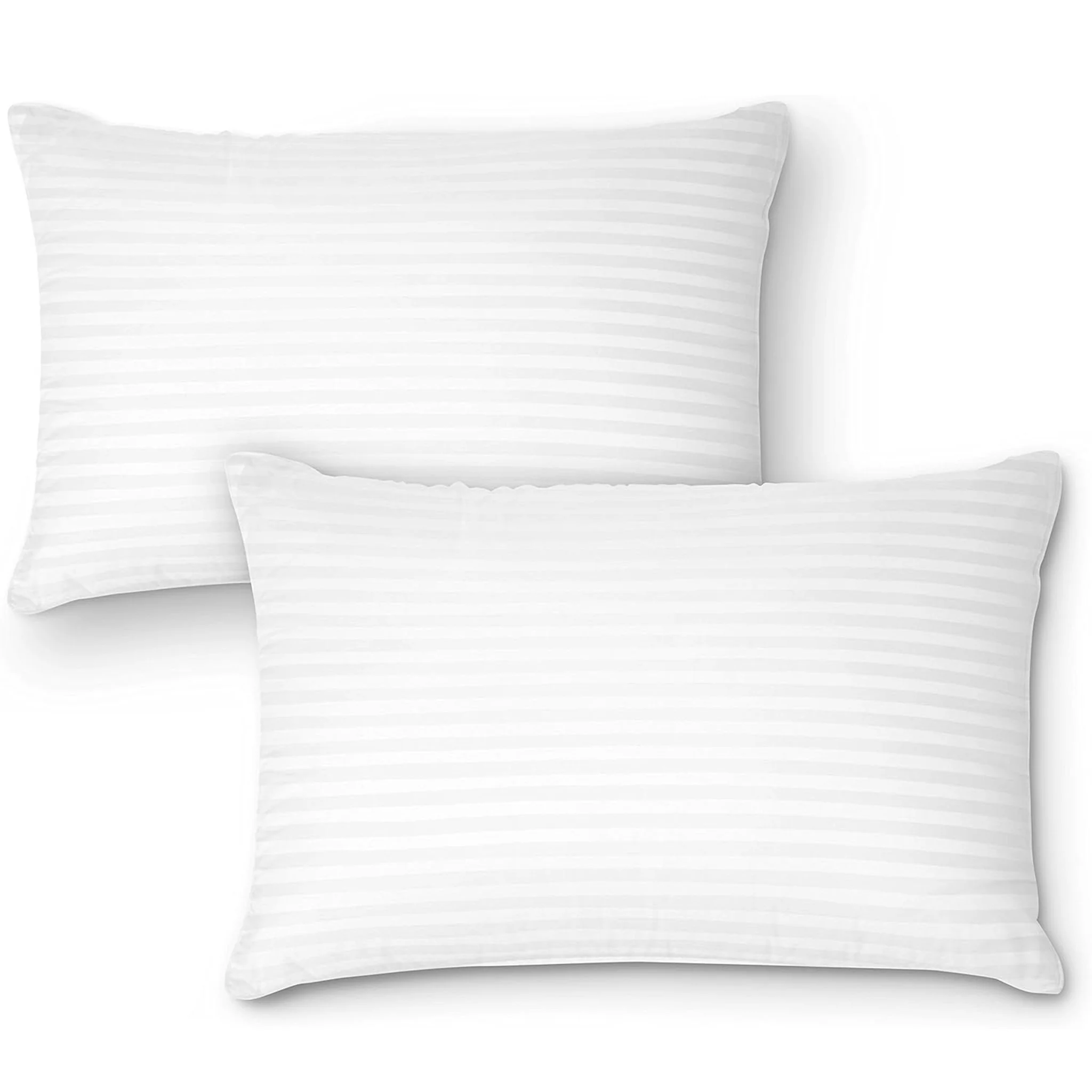 2 Pack Luxury Hotel Pillows Hypoallergenic Hollowfibre Soft Medium Support for Comfortable Sleep - Image 6