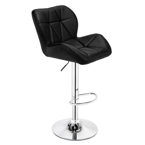 2pcs SSJ-275 Oblique Checks Bar Stool Black - Image 7