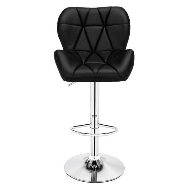 2pcs SSJ-275 Oblique Checks Bar Stool Black - Image 8