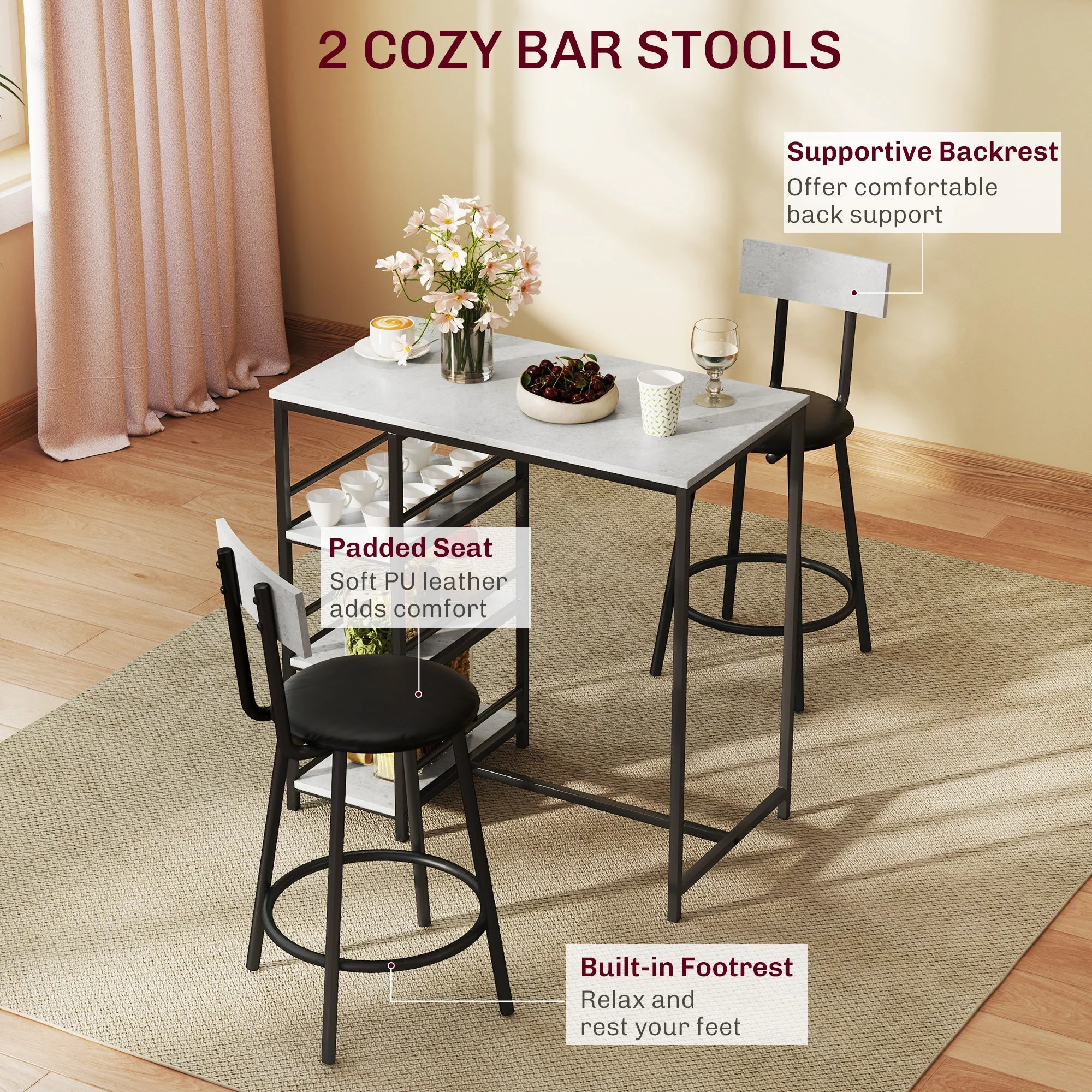 3 Piece Breakfast Table - Image 8
