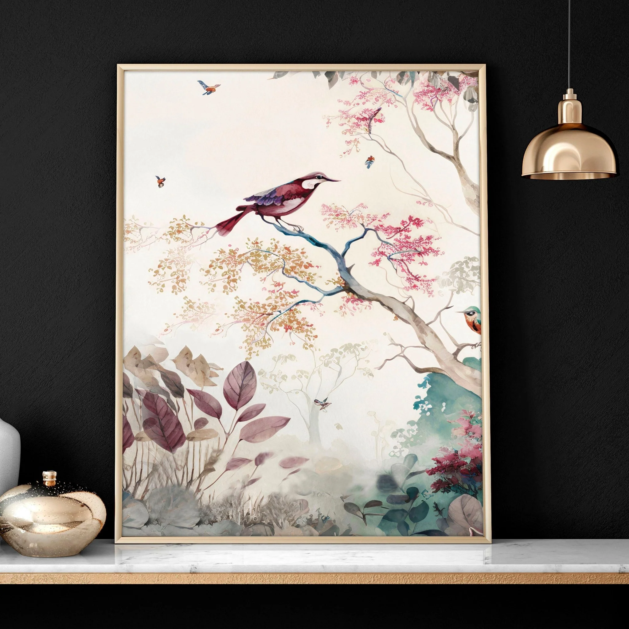 3 set of wall art | chinoiserie prints for living rooms - Image 3