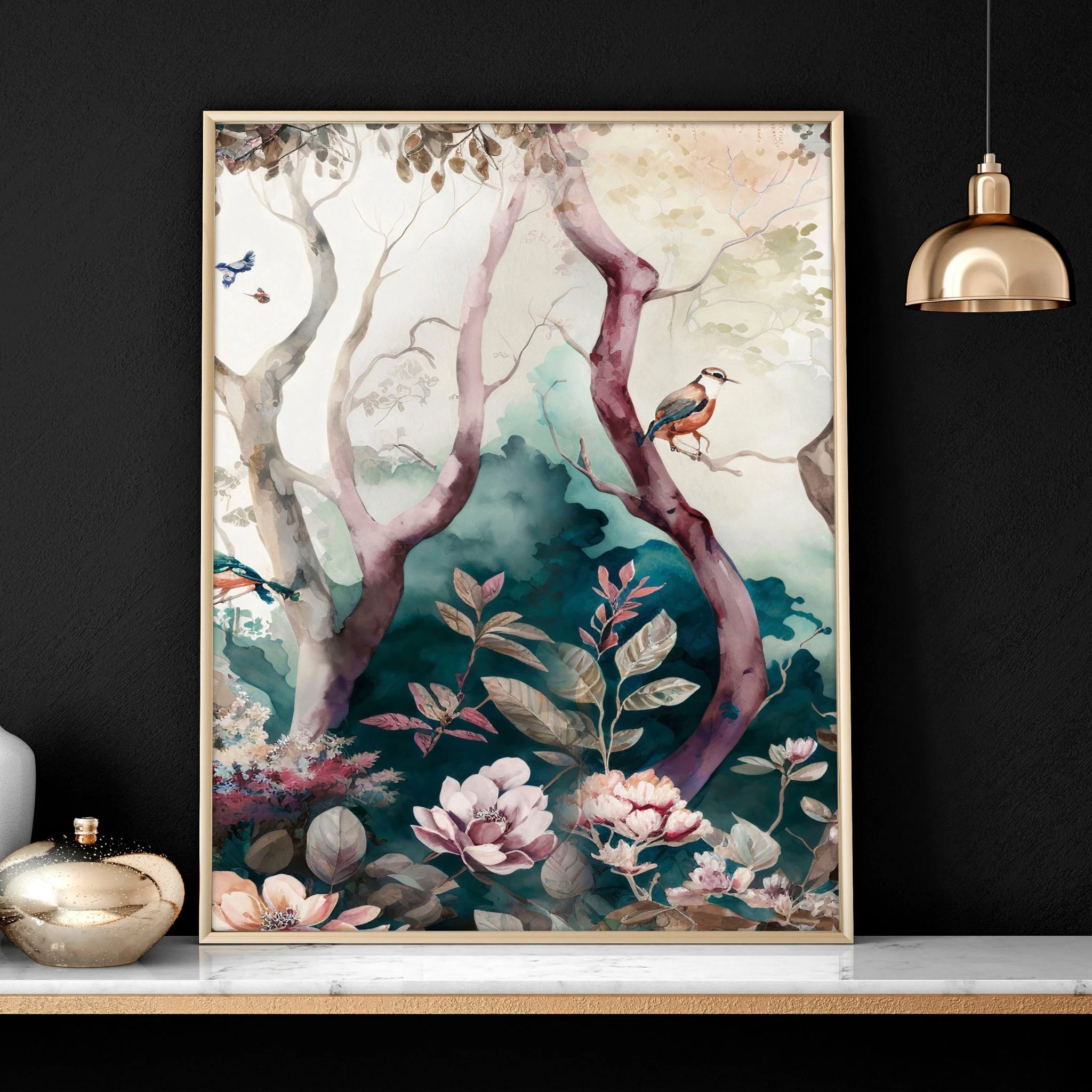 3 set of wall art | chinoiserie prints for living rooms - Image 4