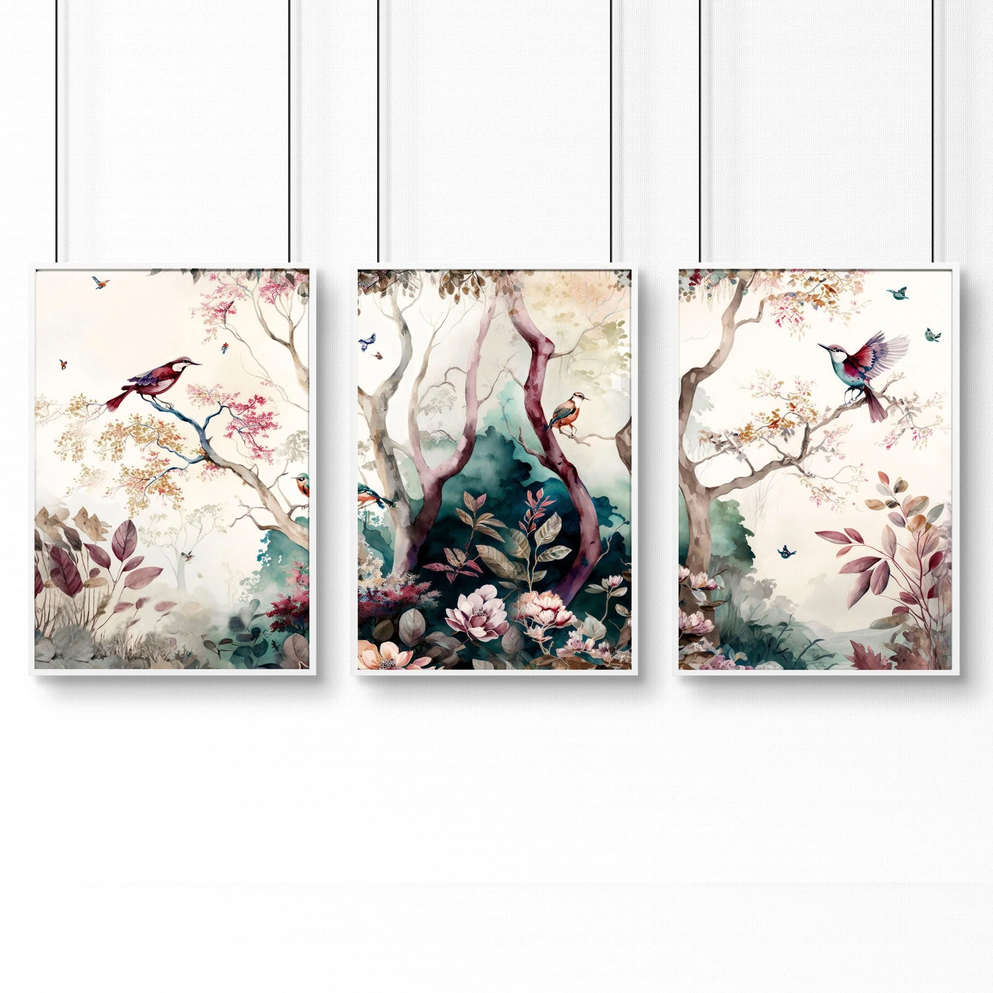 3 set of wall art | chinoiserie prints for living rooms - Image 7