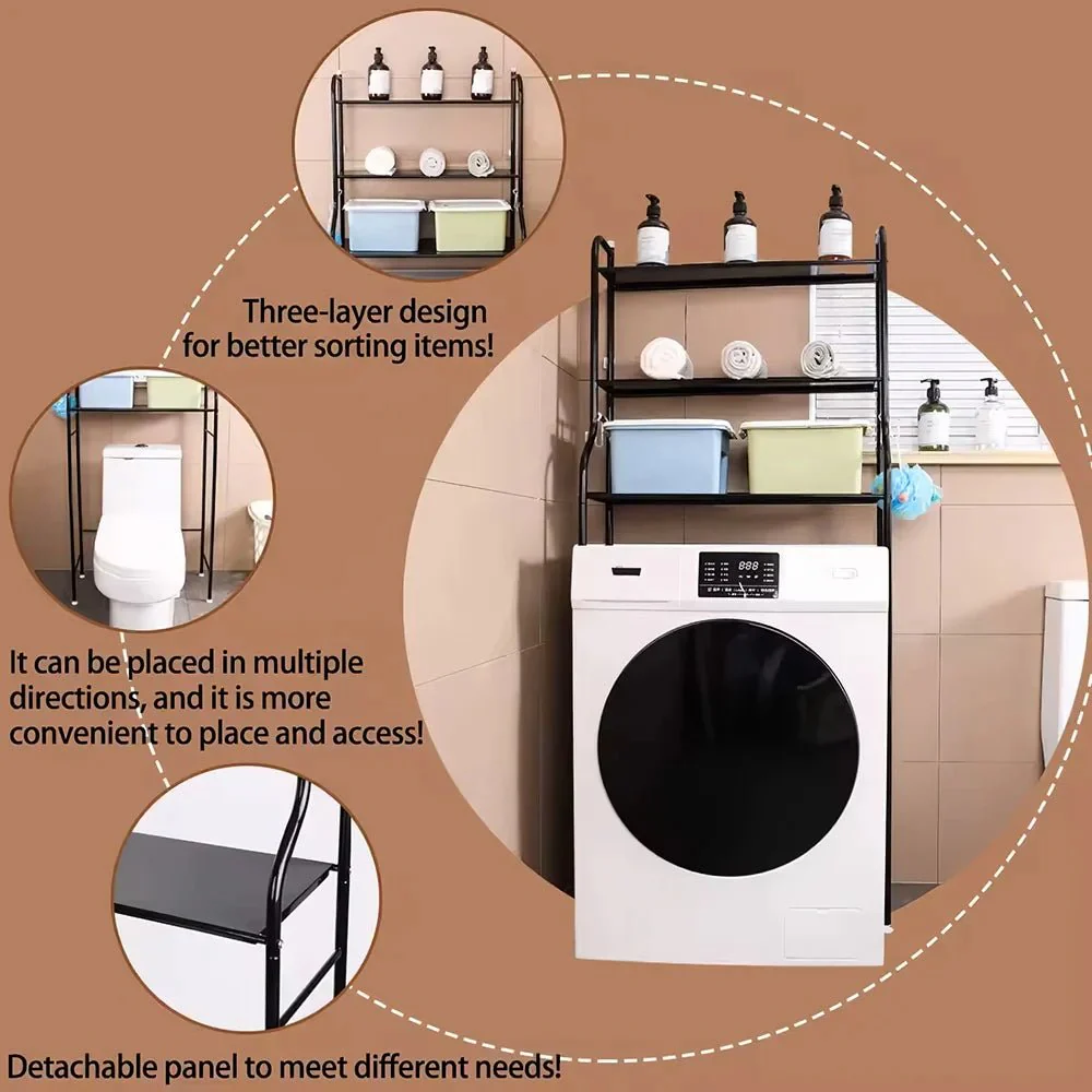3 Tiers Over Toilet Storage - Image 10