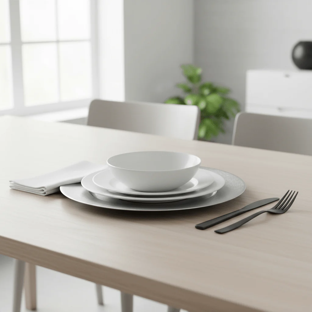 33cm Dia Silver Finish Charger Plate - Image 7
