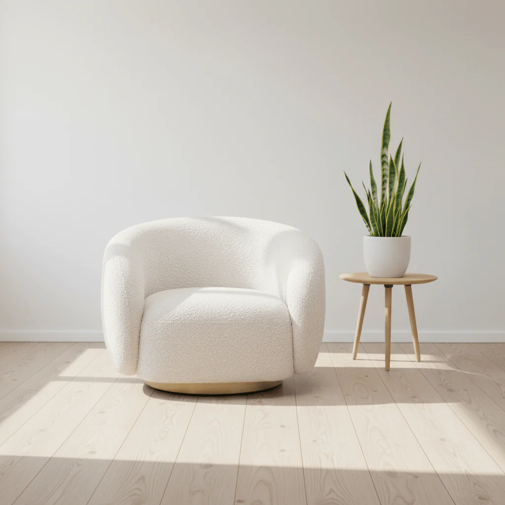 A532 Boucle Lounge Chair - Image 3