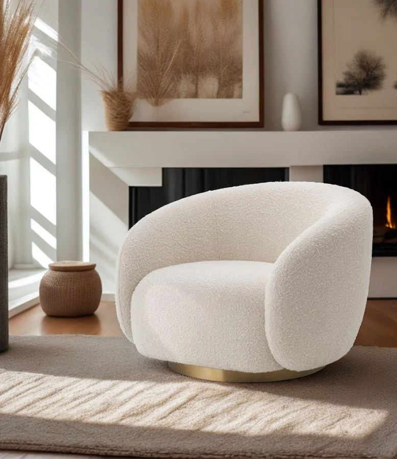 A532 Boucle Lounge Chair - Image 6