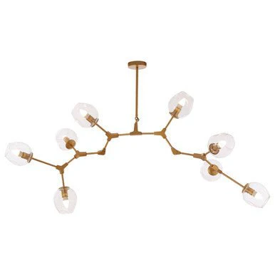 Abira Light Gold 8 Arm Pendant Lamp - Image 11