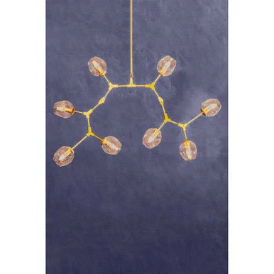 Abira Light Gold 8 Arm Pendant Lamp - Image 8
