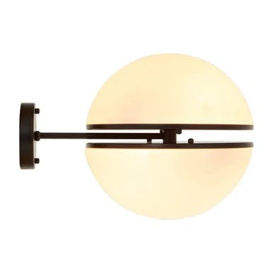 Abira Matte Black Ball Wall Light - Image 7