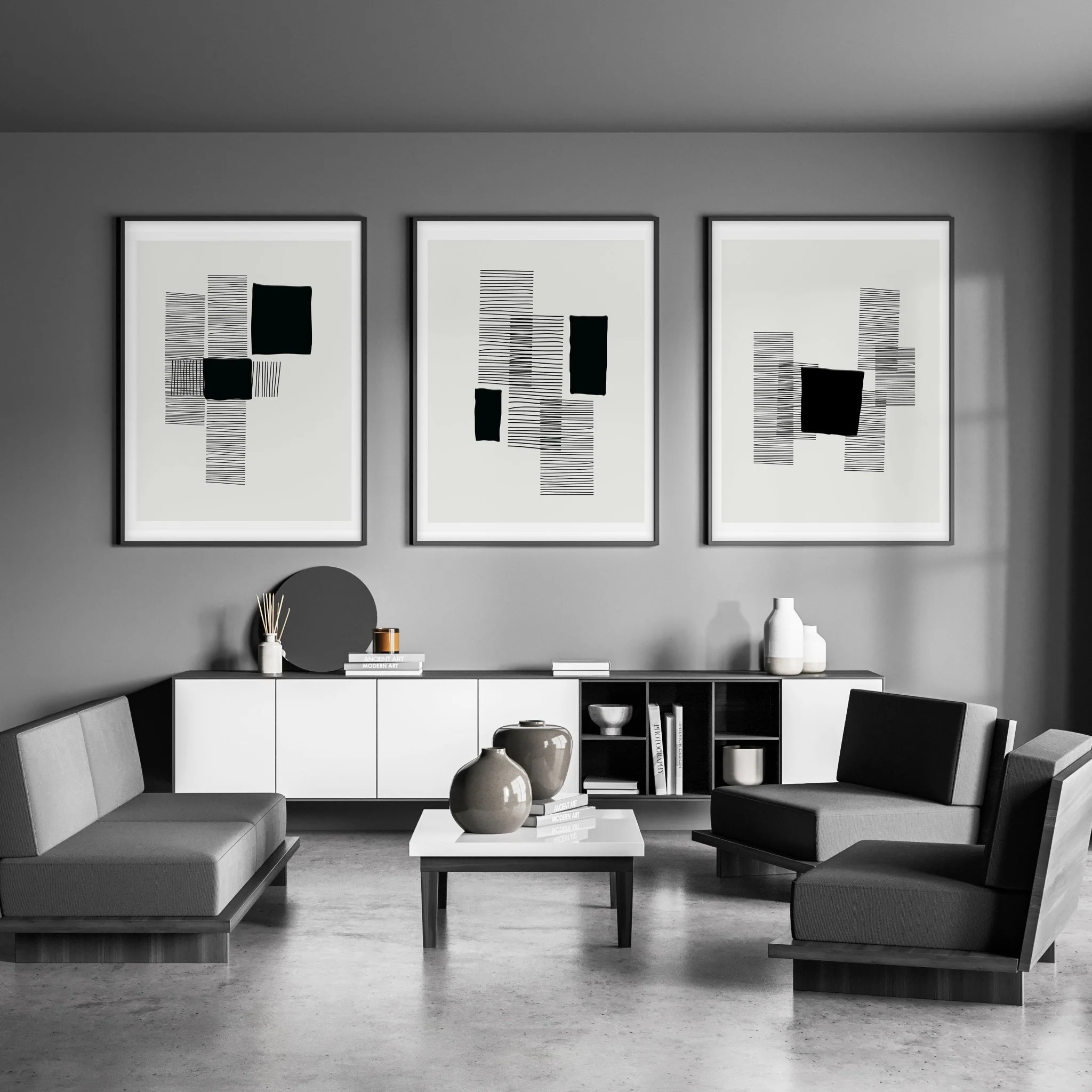 Abstract Art Painting | Set of 3 Abstract Wall art Prints - Image 6
