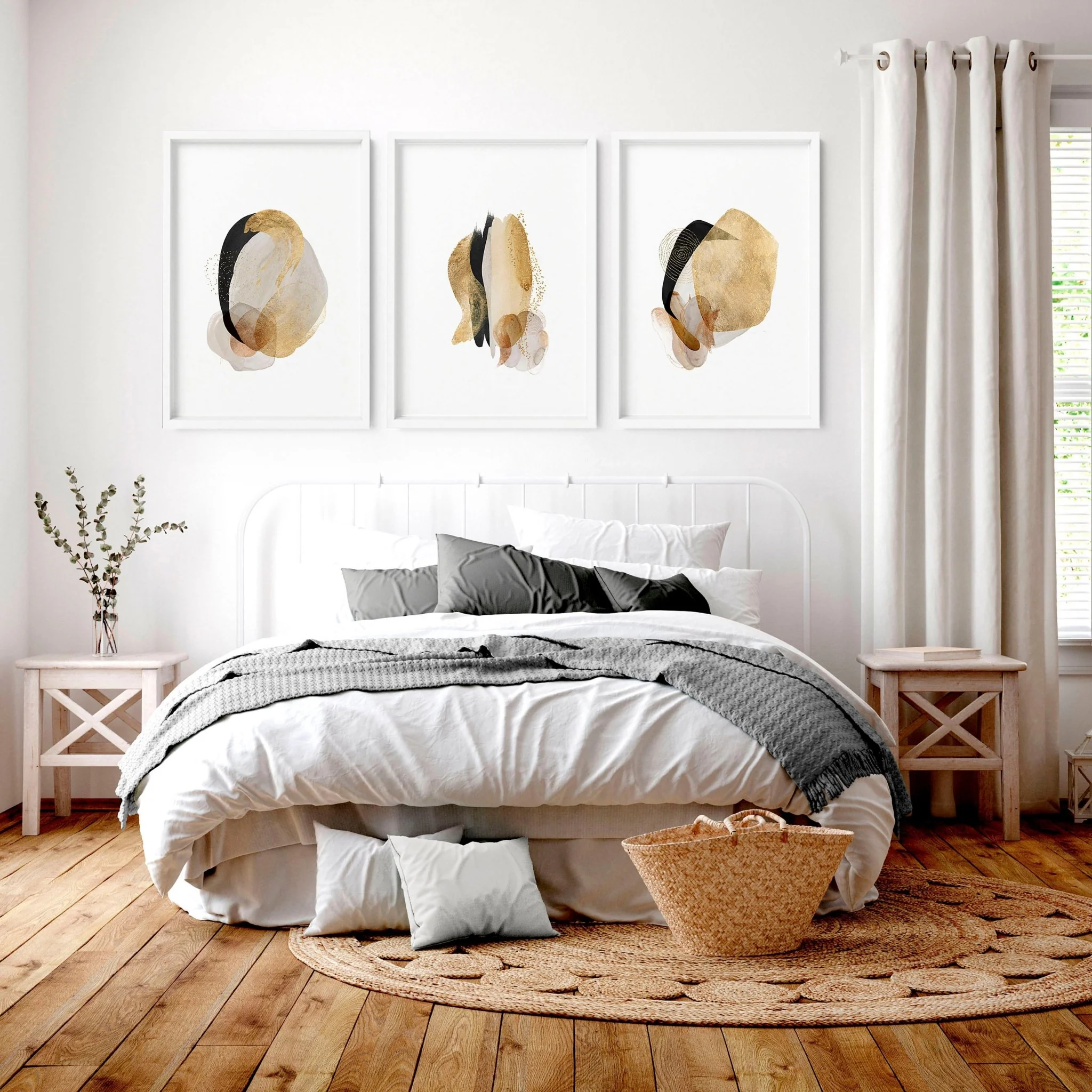 Art prints modern for bedroom | set of 3 wall art prints - Image 7