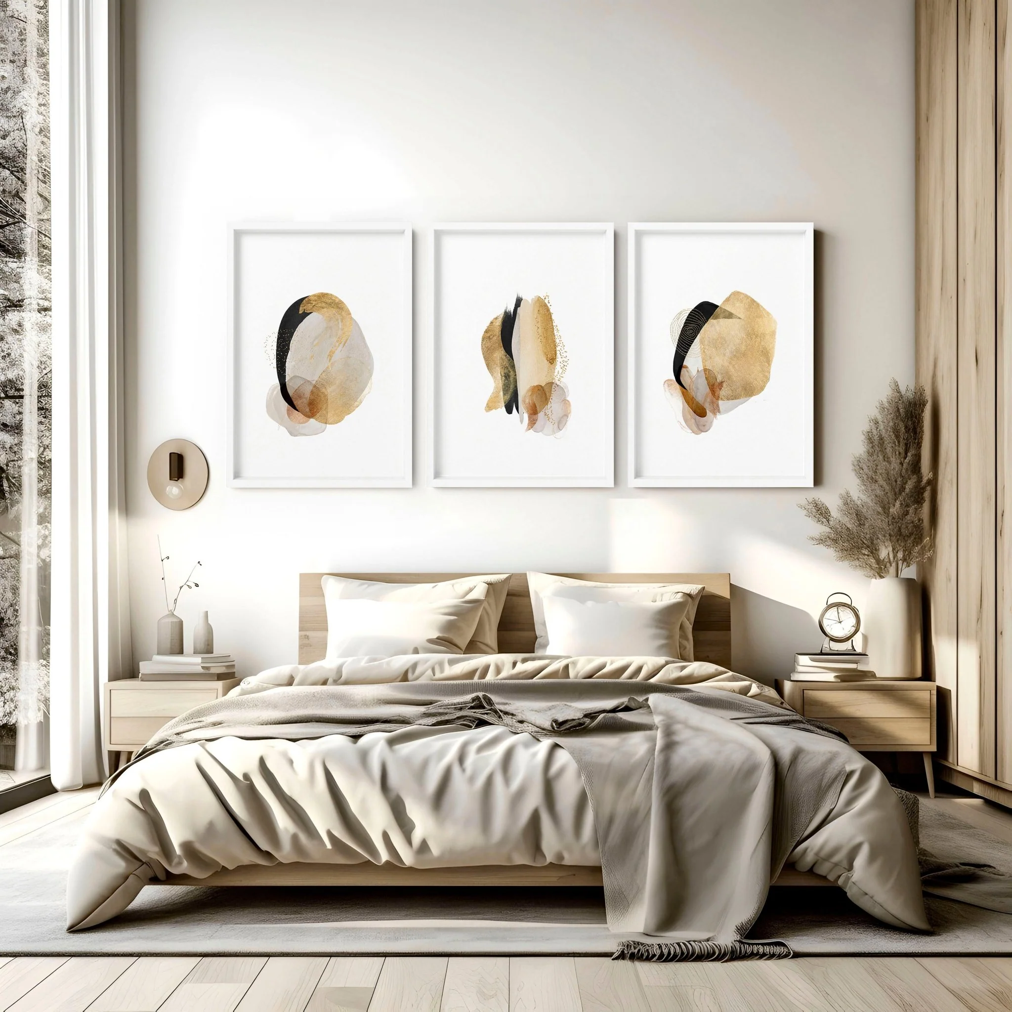 Art prints modern for bedroom | set of 3 wall art prints - Image 8