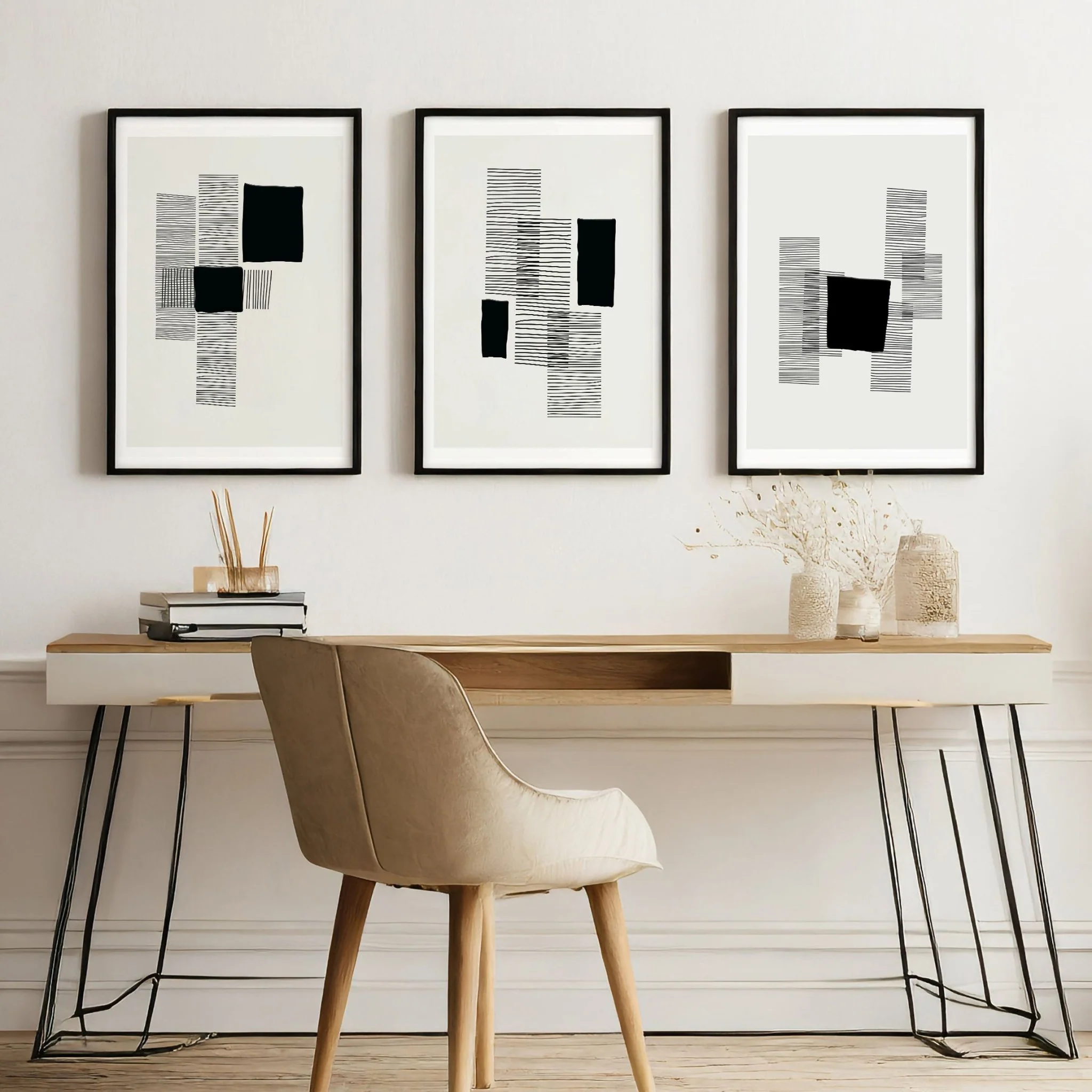 Abstract Artwork Prints | Set of 3 Abstract Wall art Prints - Image 2