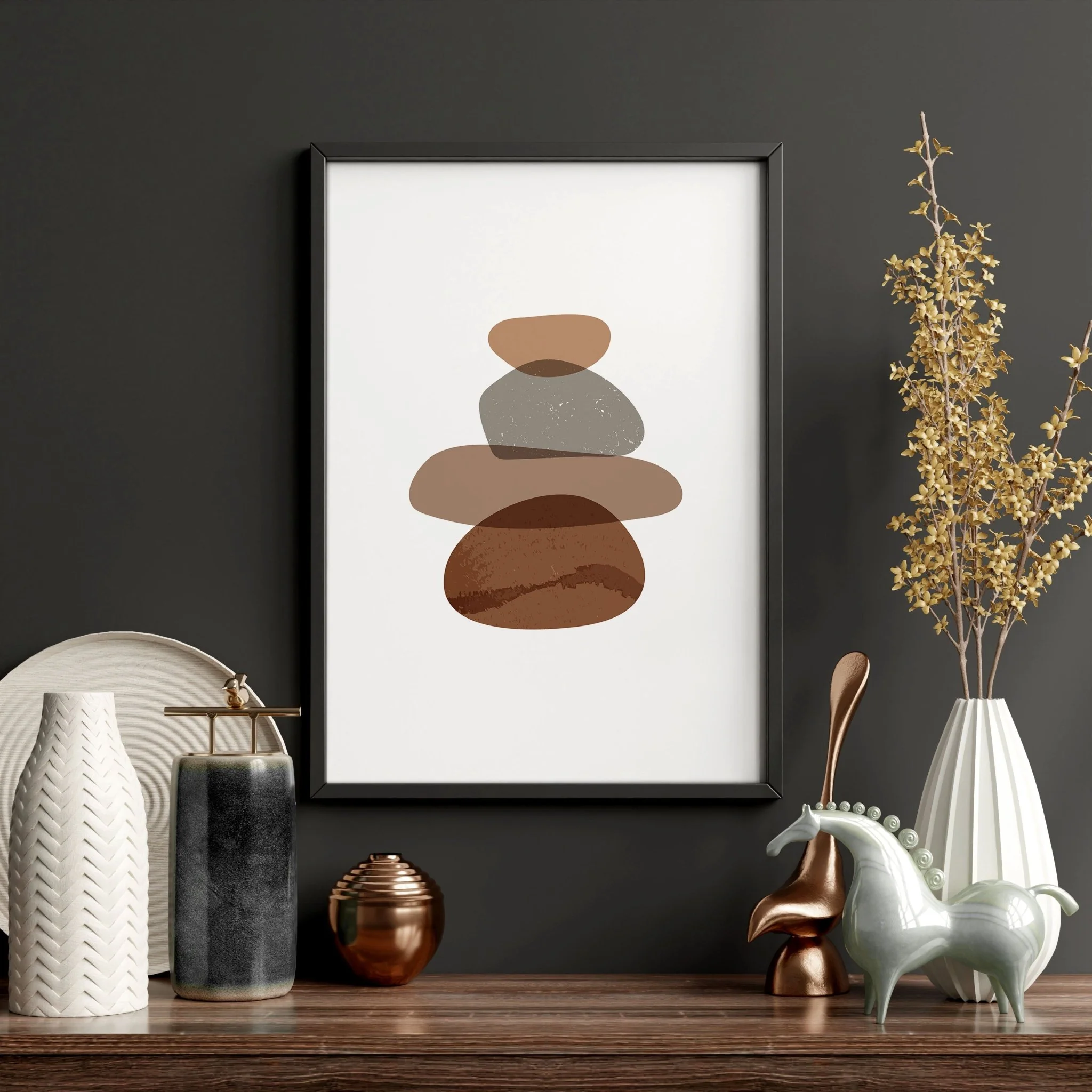 Living room wall art prints | set of 3 Abstract wall art - Image 8