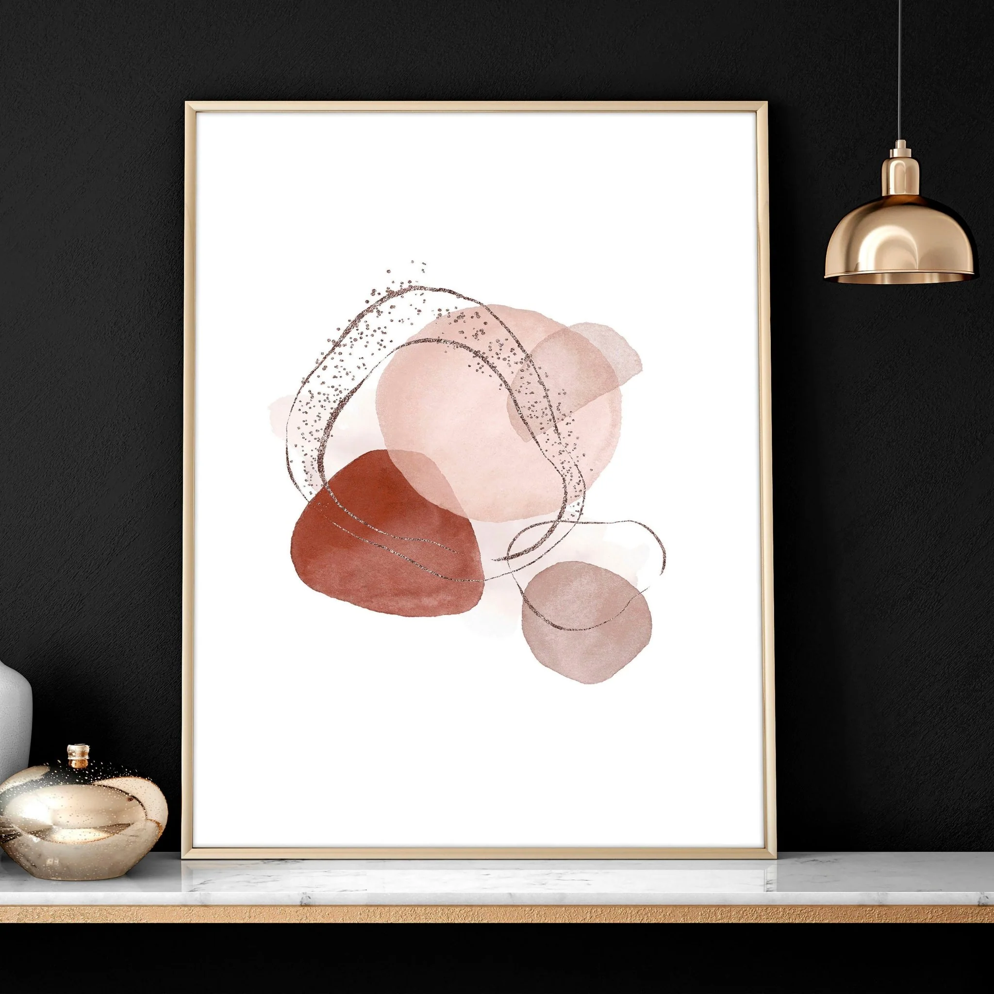 Abstract print for bedroom | set of 3 wall art prints - Image 5