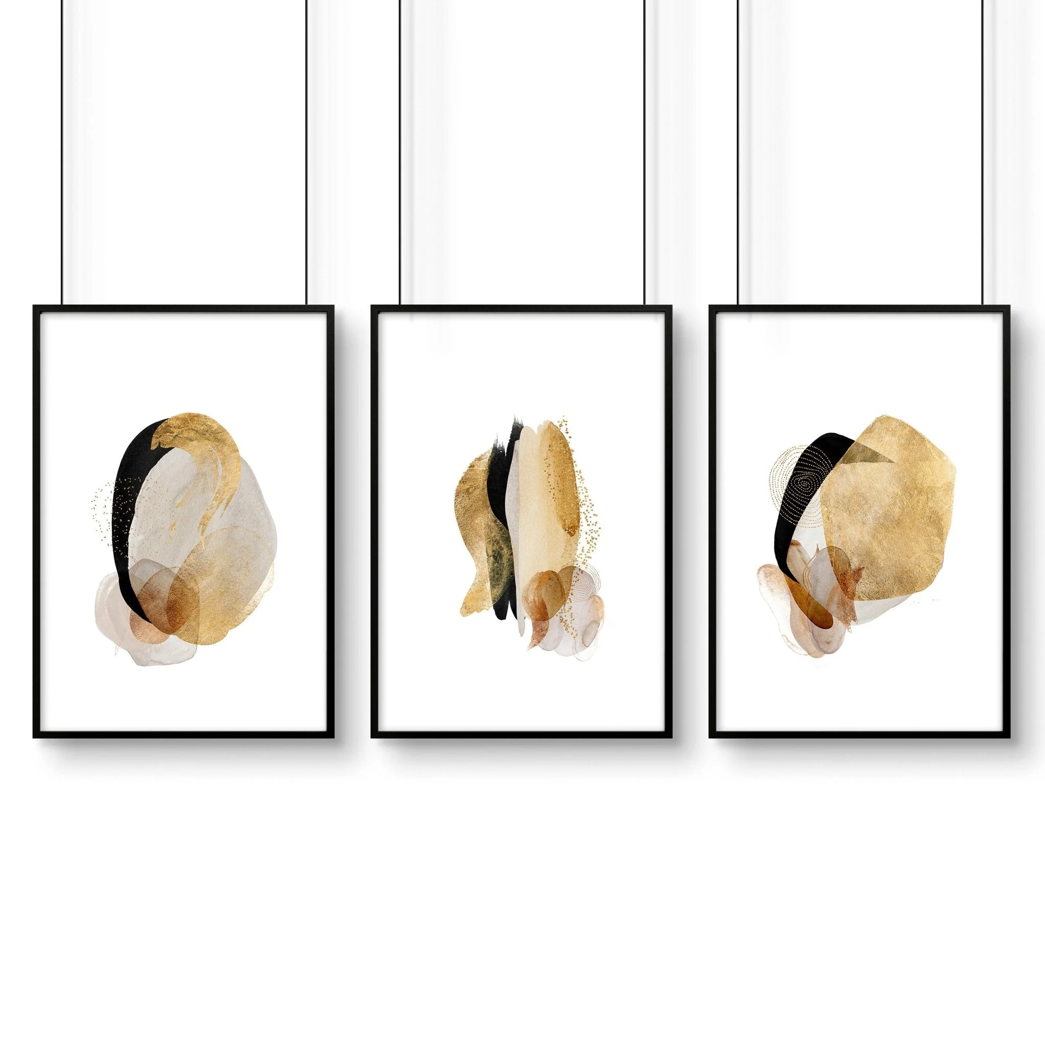 Abstract prints | set of 3 wall art for living room - Image 7