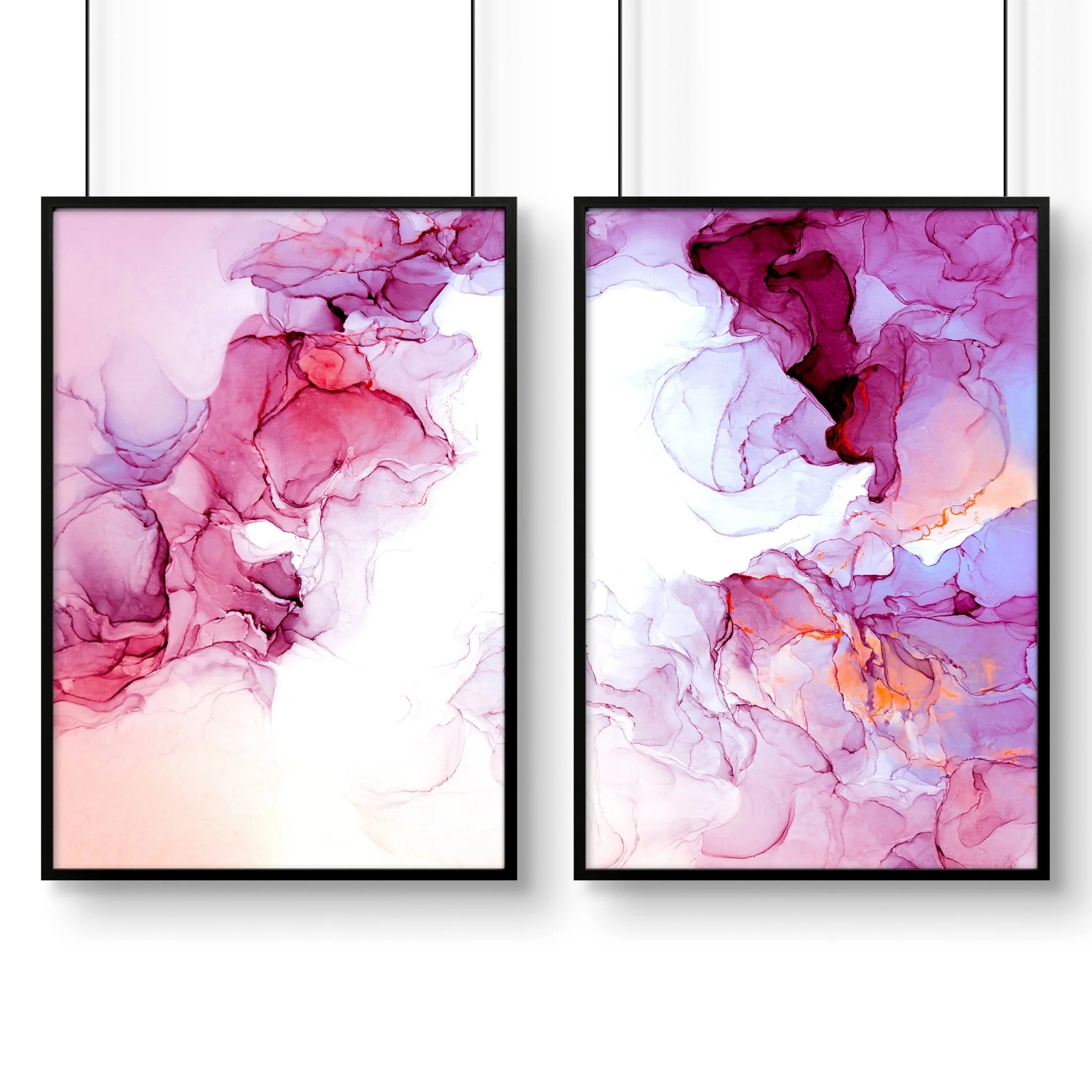 Abstract wall art for living room | set of 2 framed wall art prints - Image 6