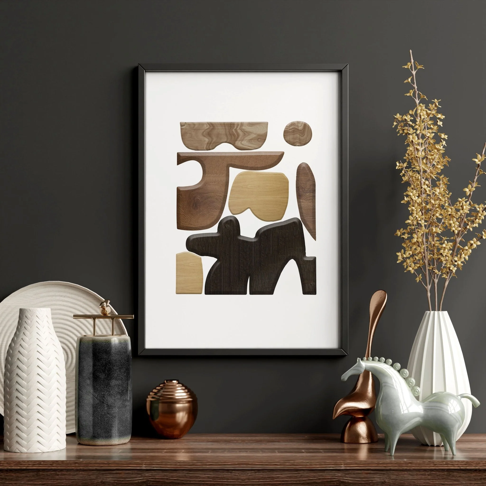 Abstract Wall Art Painting | Set of 3 wall art prints - Image 5