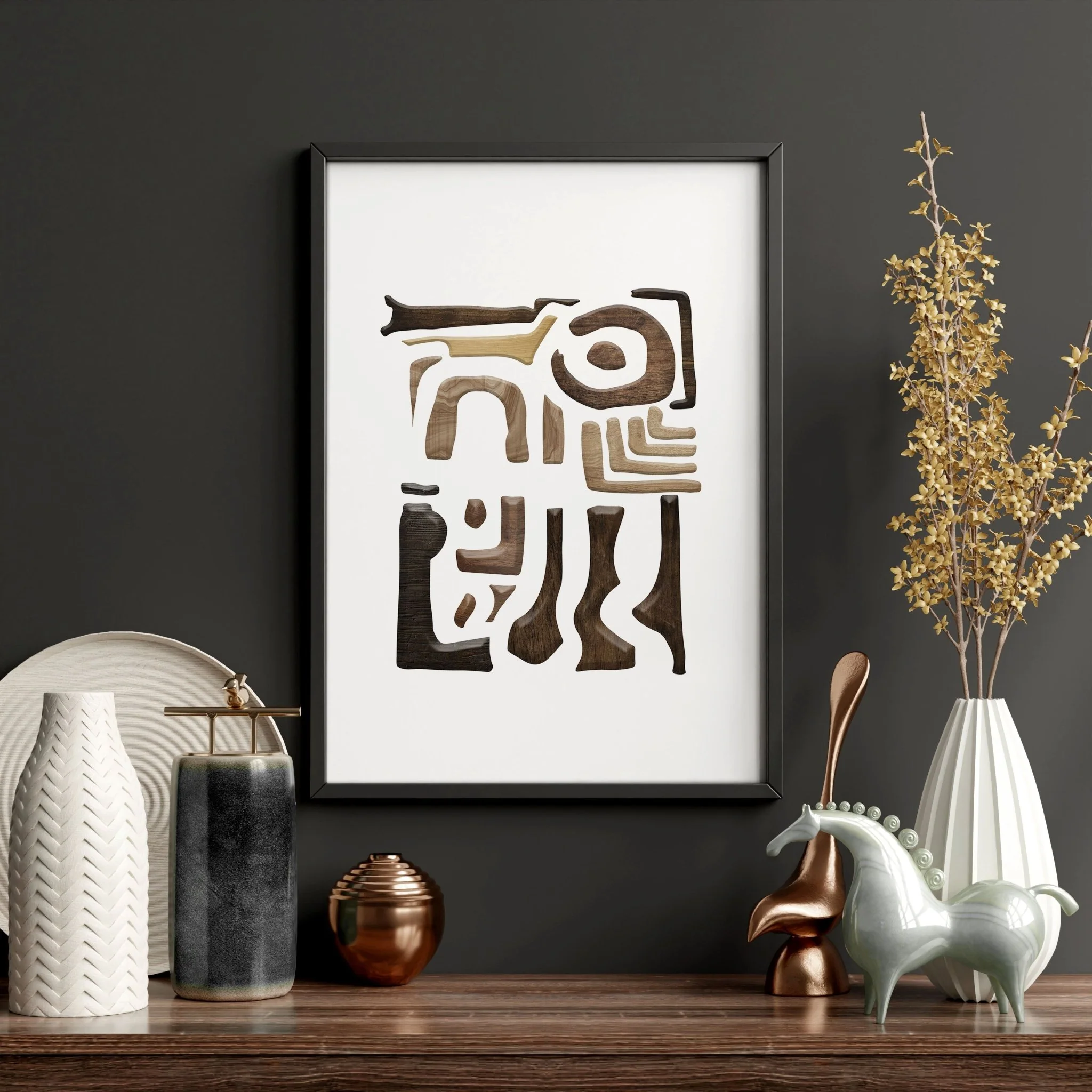 Abstract Wall Art Painting | Set of 3 wall art prints - Image 6