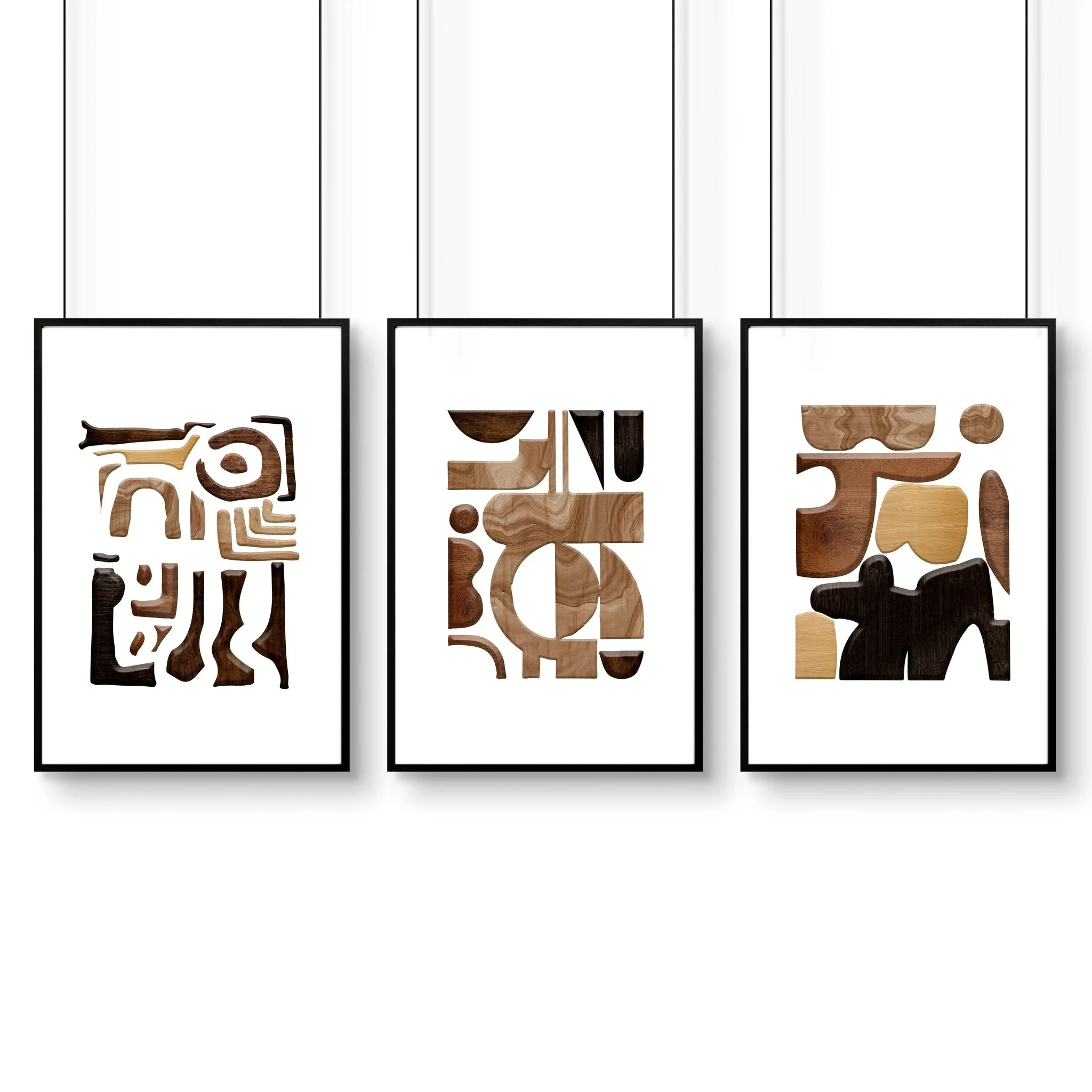 Abstract Wall Art Painting | Set of 3 wall art prints - Image 8