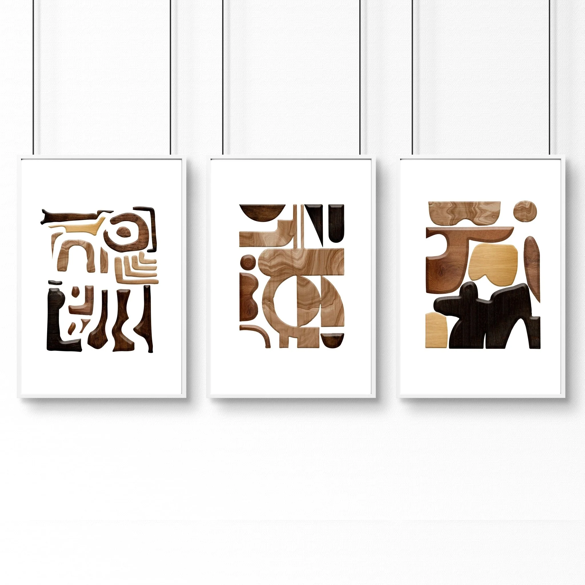 Abstract Wall Art Painting | Set of 3 wall art prints - Image 9