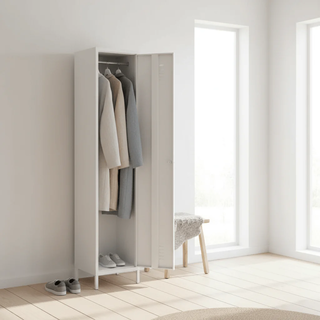 Academy White Tall One Door Locker - Image 3