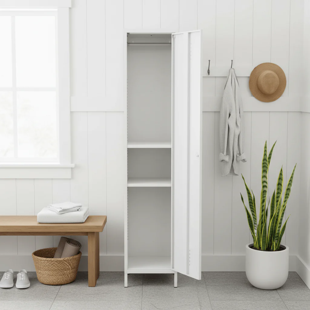 Academy White Tall One Door Locker - Image 4