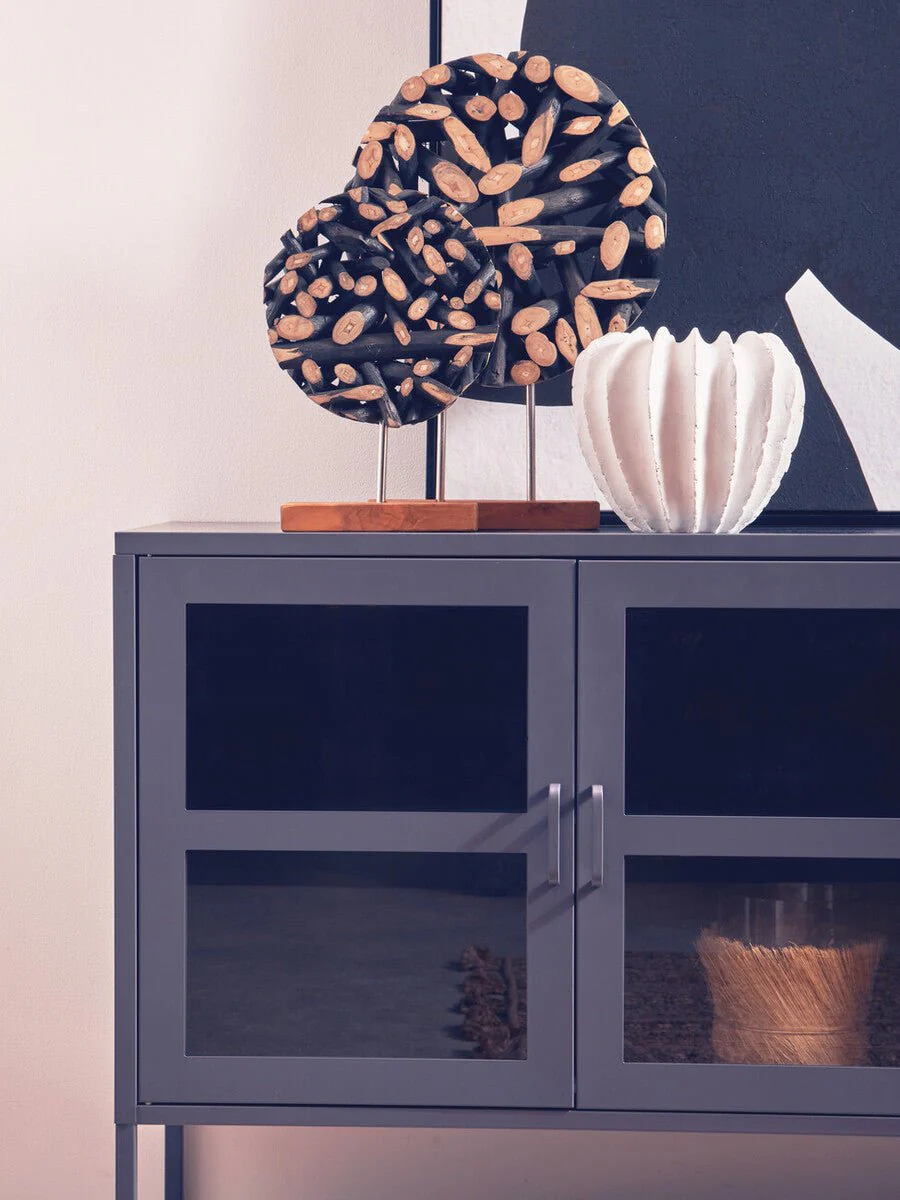 Acier Three Door Grey Metal Sideboard - Image 13