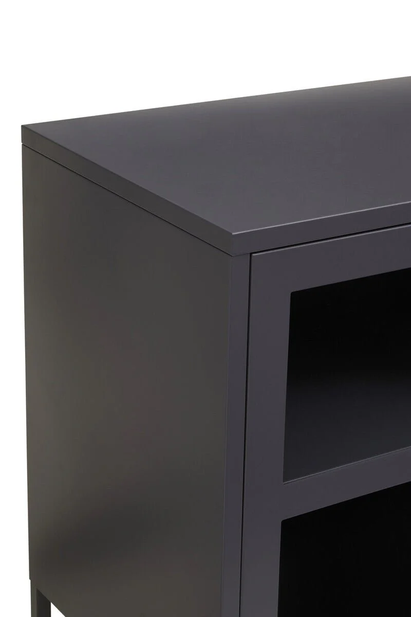 Acier Three Door Grey Metal Sideboard - Image 15