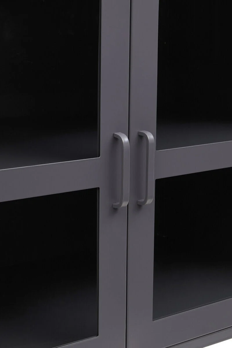 Acier Three Door Grey Metal Sideboard - Image 17