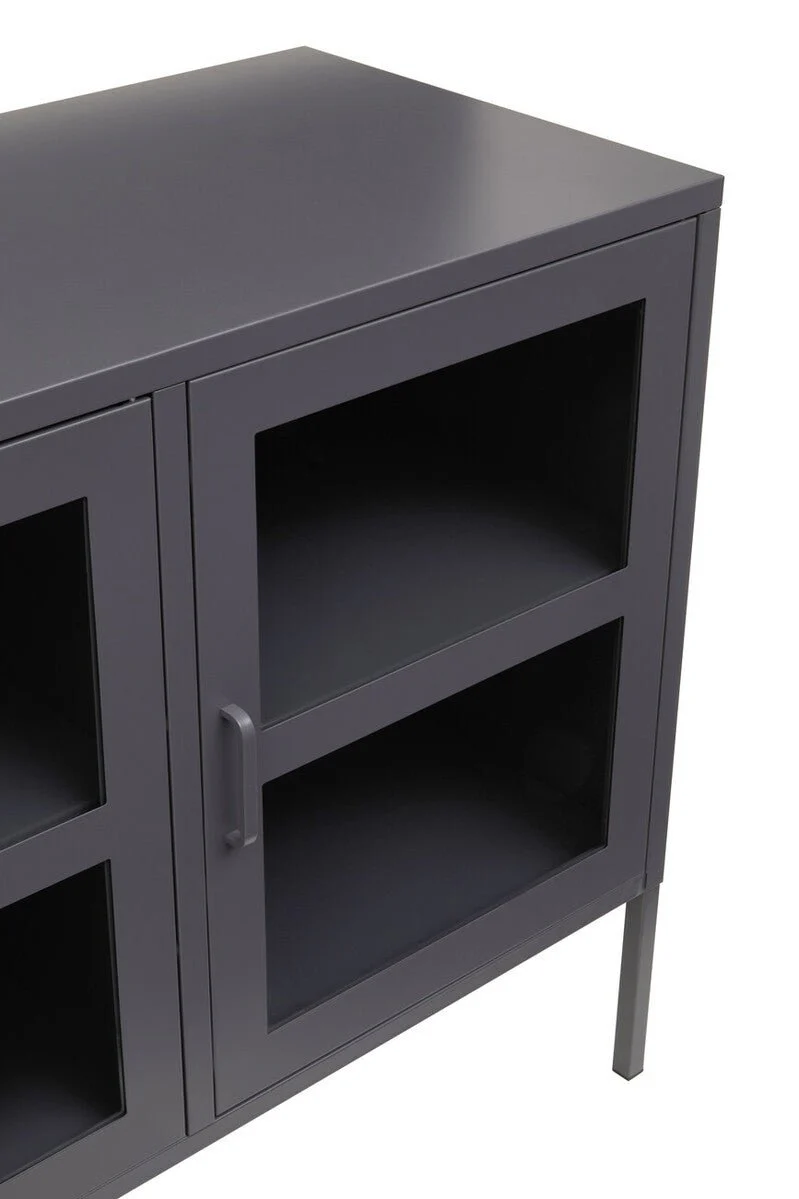 Acier Three Door Grey Metal Sideboard - Image 20