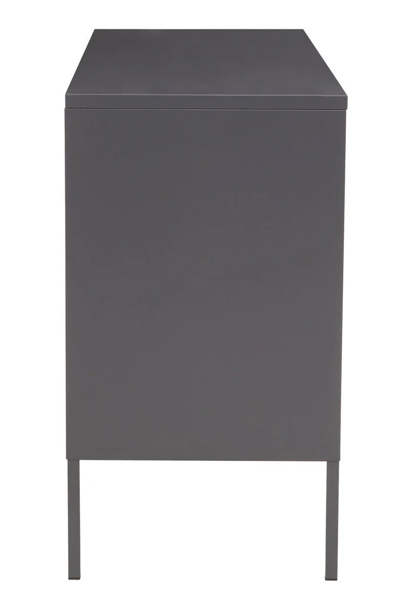 Acier Three Door Grey Metal Sideboard - Image 8