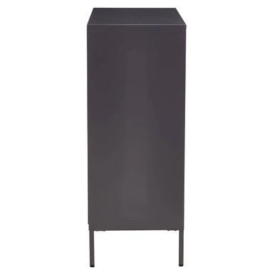Acier Two Door Grey Metal Cabinet - Image 7