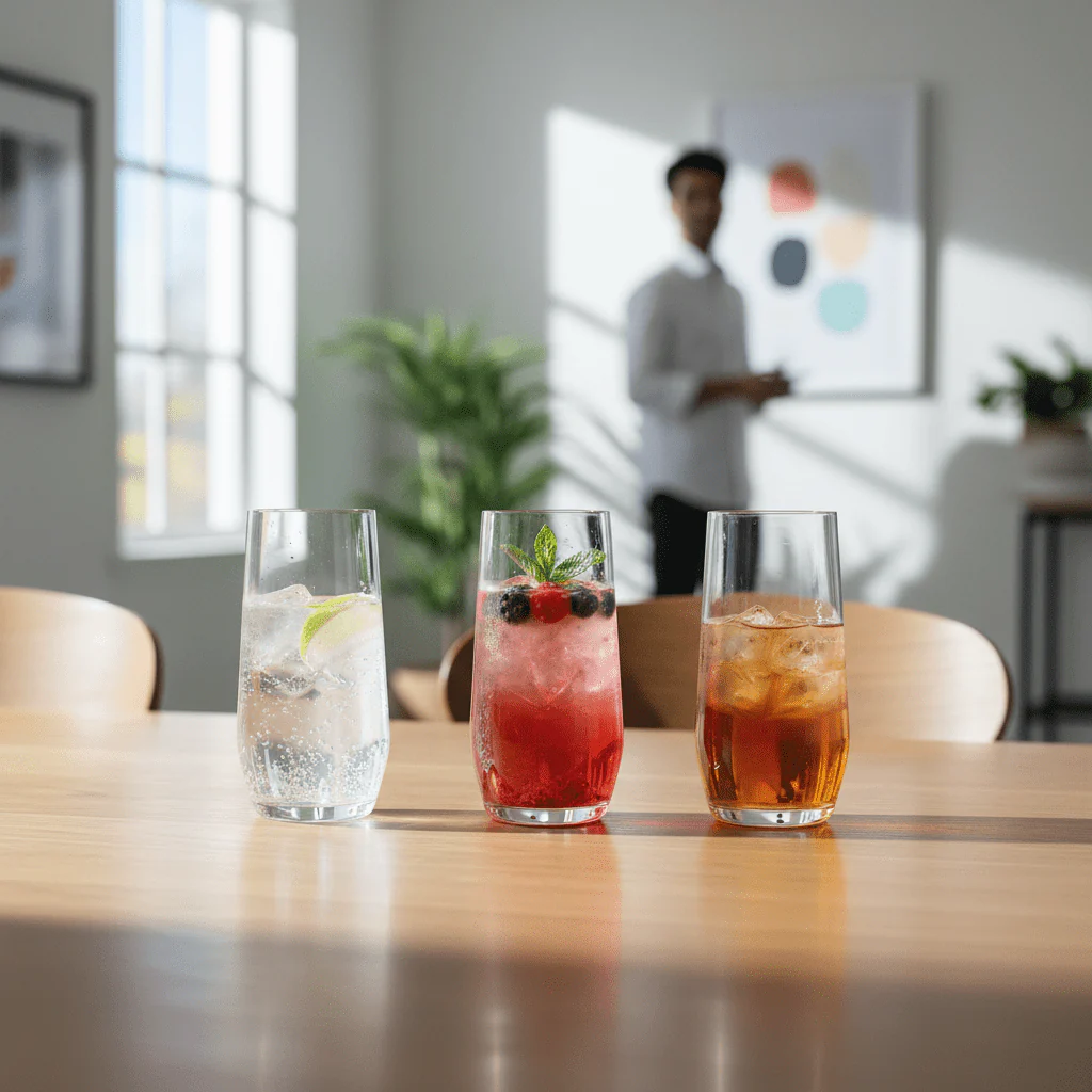Ada Set Of 4 Crystal High Ball Glasses - Image 2