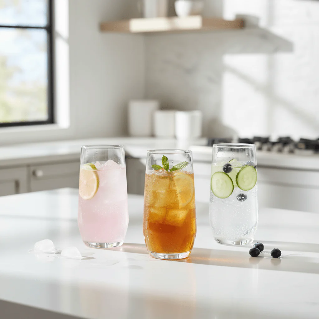 Ada Set Of 4 Crystal High Ball Glasses - Image 4